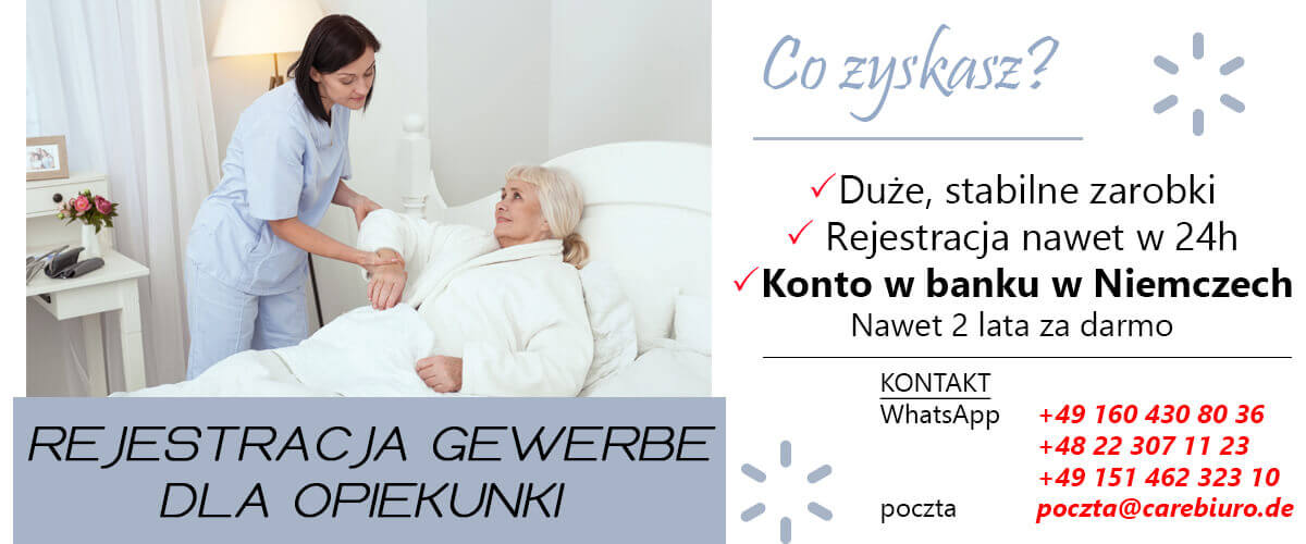 Gewerbe w Niemczech bez meldunku