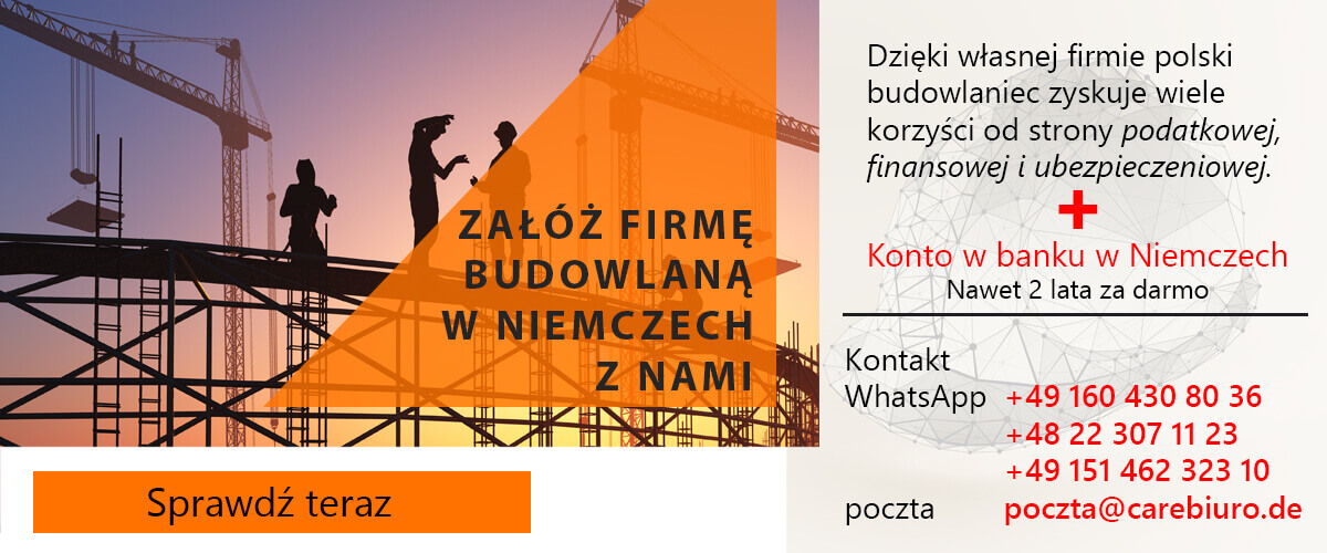 gewerbe budowlane w Niemczech